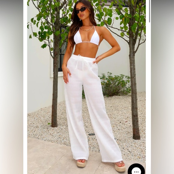 White Fox Boutique Other - WHITE FOX BOUTIQUE LINEN PANTS